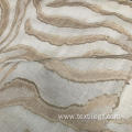 White And Golden Pattern Tc Woven Fabric